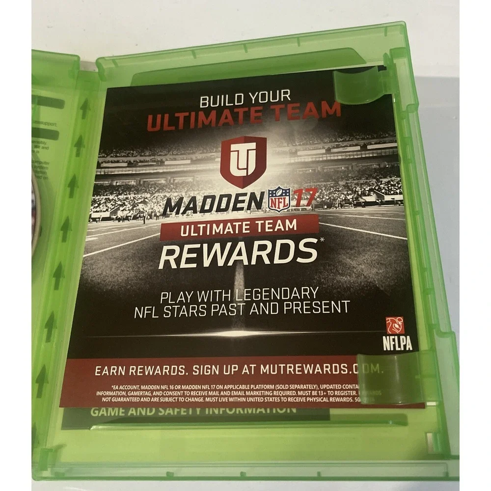 Madden NFL 17 Microsoft Xbox ONE‎ 2016 No Manual